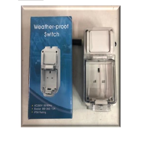 Weatherproof Switch Socket Outlet - IP56